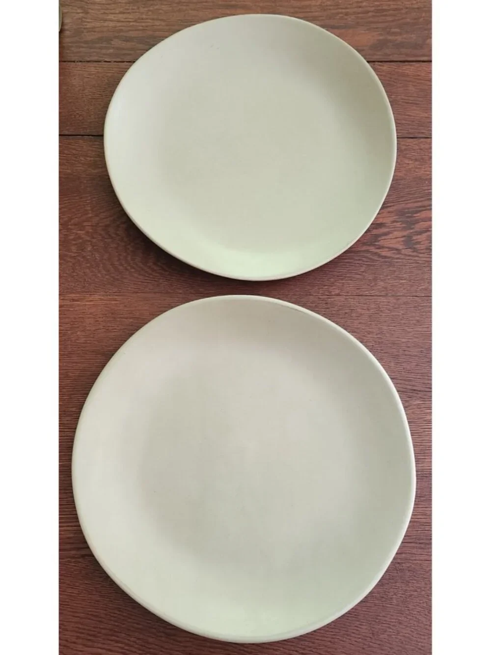 RARE Simon Pearce Barre Sage Green Dinner Plate Asymmetrical Handmade Pottery VT